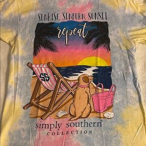 Simply Southern Tie-Dye T-Shirt - Pink, Blue, Yellow